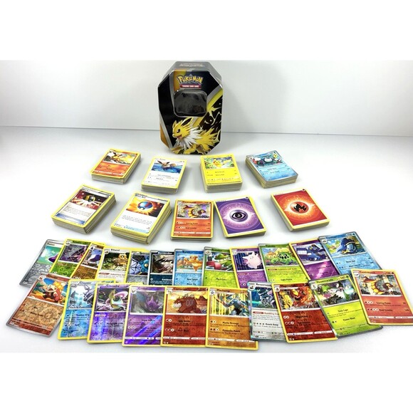 Pokémon TCG Trading Card Mixed Lot of 360 Modern Cards in Collectible Tin - Picture 2 of 15